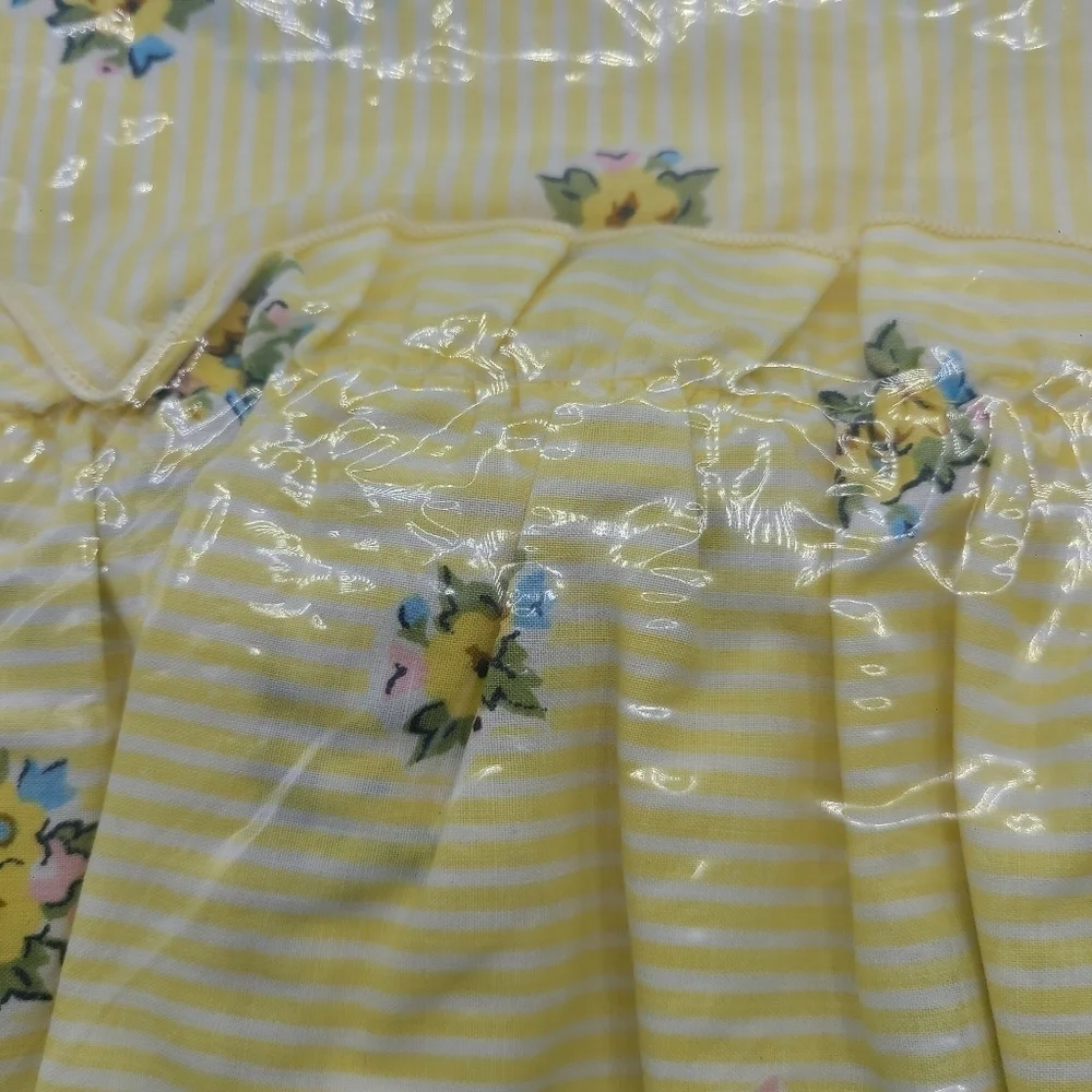 Vintage Floral Pillowcase Set (2 pieces) / Yellow